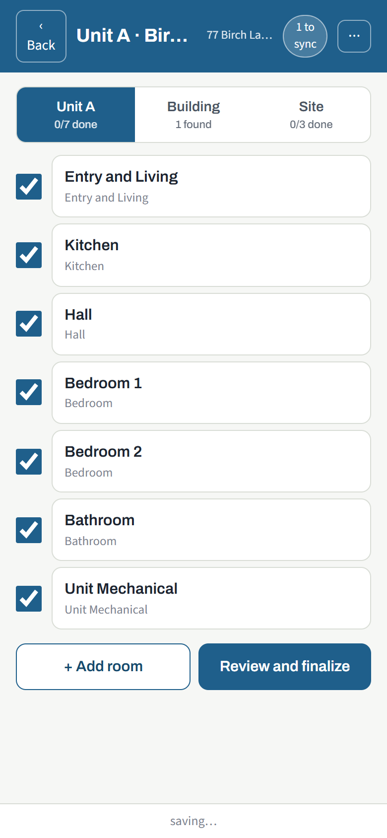 The walk list